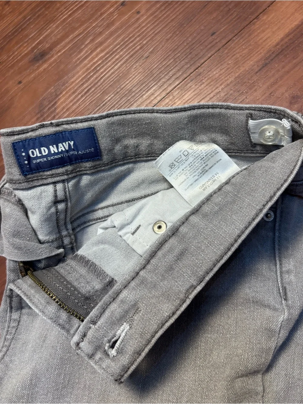 Lot of 2 Girls Kids Size 14 Adjustable Waist Jeans Old Navy Childrens Place